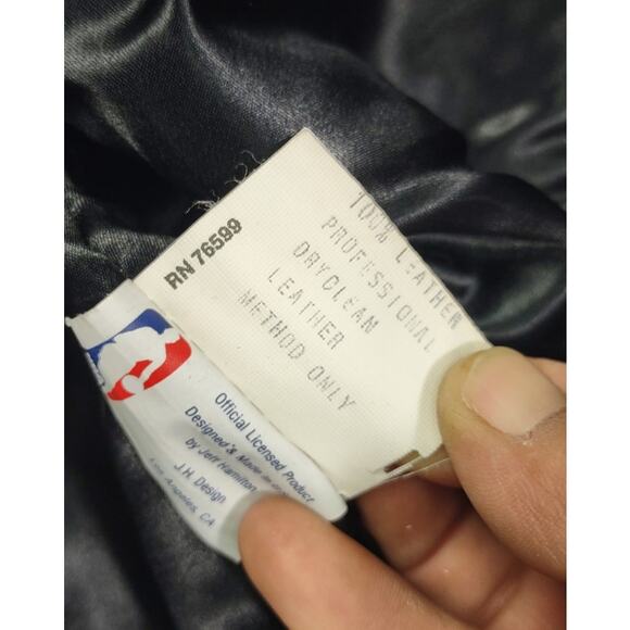 Jeff Hamilton Men Leather Cleveland Cavaliers NBA XXL Jacket Cavs VNT Basketball - Picture 9 of 16